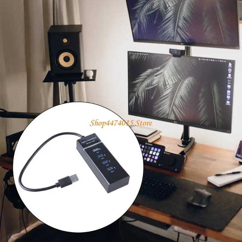 K1AA High Speed 4Port USB Hub Multi Splitter Expansion Desktop PC Laptop Adapter