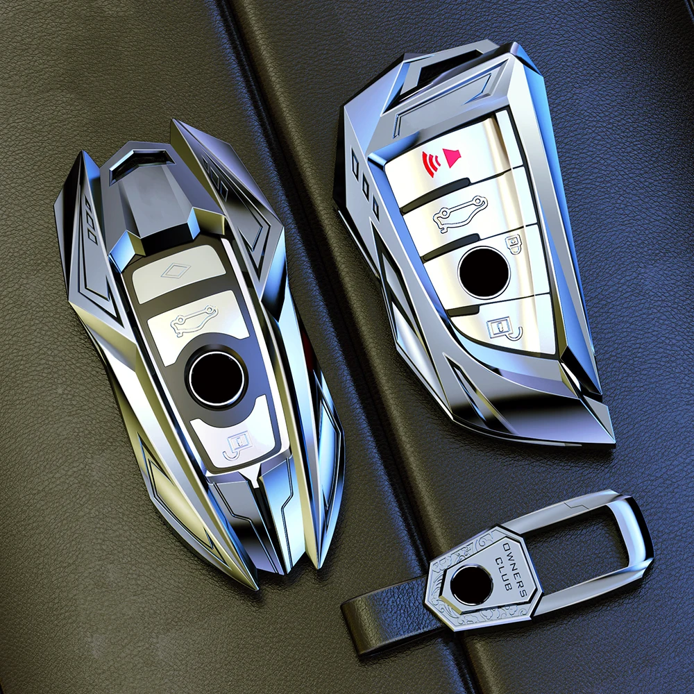 Zinc Alloy Car Key Case Cover Shell For BMW 1 3 5 7 Series X1 X3 X4 X5 X6 G20 G30 F15 F16 G01 G02 G05 F10 F20 F30 G07 F34