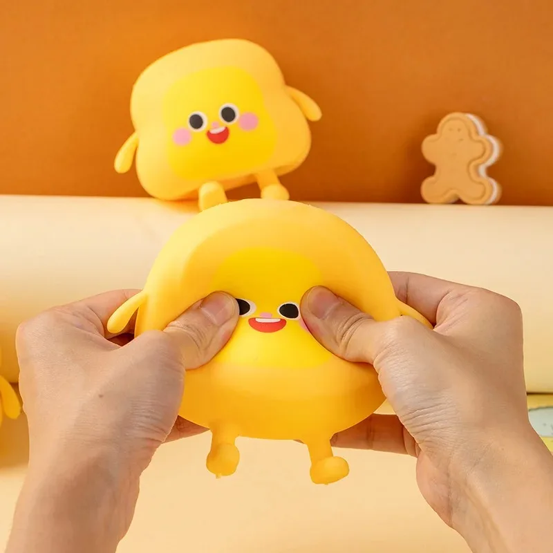 Brinquedo mole do homem do pão-brinquedo lento do inquietação do torrado para crianças, brinquedo sensorial do alívio da ansiedade do gadget da descompressão do alívio do estresse