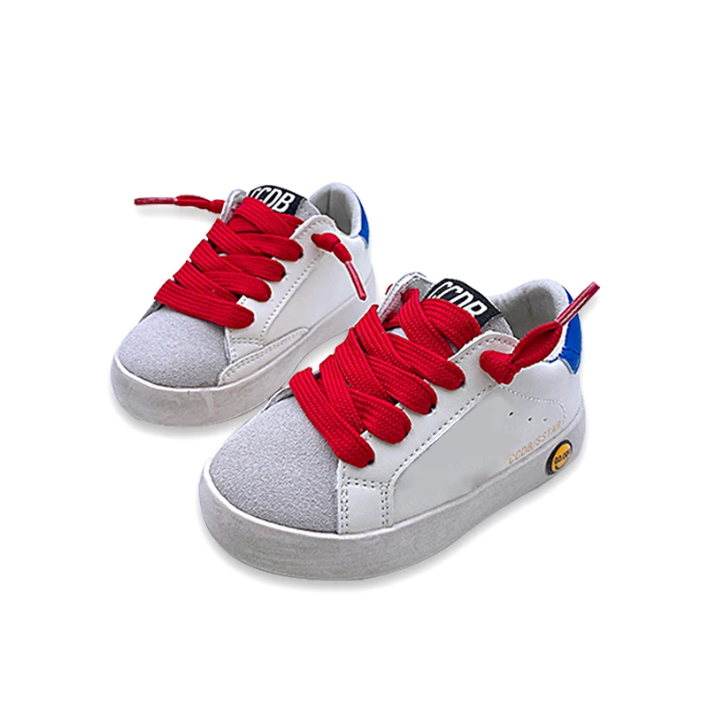 Fashion Comfortable Casual Shoes for Baby Girl Rubber Sole Kids Custom Sport Shoes Star Brand Leather Children Sneakers for Boys