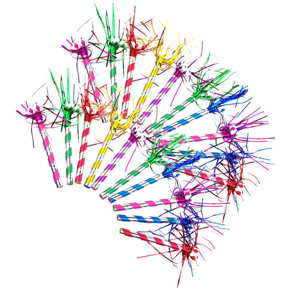 20 stks Party Blowers Noisemakers Heldere Kleur Muzikale Blowout Voor Verjaardag Festival Verzamelen Props Lichtgewicht Lawaaimakers