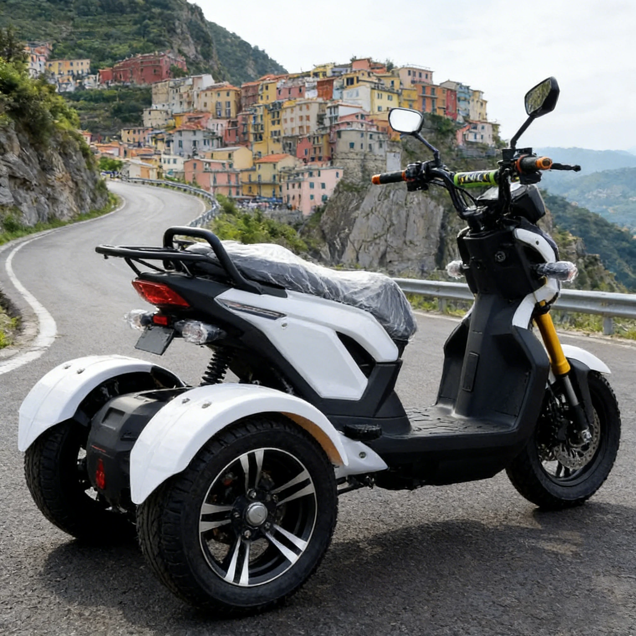 Triciclo Eléctrico Todoterreno para Adultos |   Potente Triciclo Eléctrico de 3 Ruedas y Triciclo Eléctrico Económico con Batería de 70V