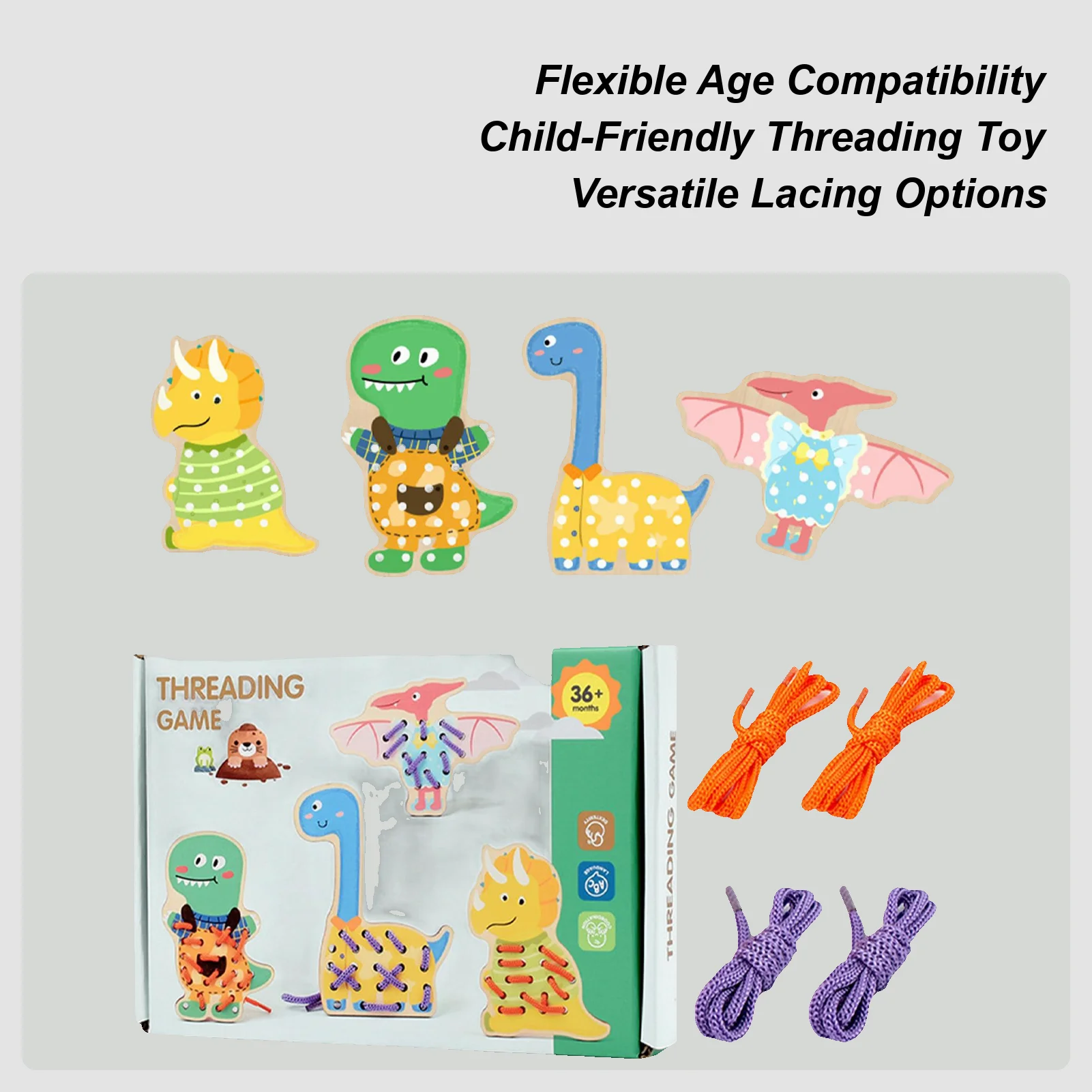 

Игрушка с резьбой в виде животного, деревянная игрушка для шнуровки с резьбой для дошкольников, маленьких детей, мальчиков и девочек, дома, путешествия, спальня