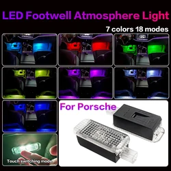 LED Car Footwell Atmosphere Light Interior Decoration Accessories For Porsche Boxster 987 Cayenne 955 957 9YA Macan 95B Panamera