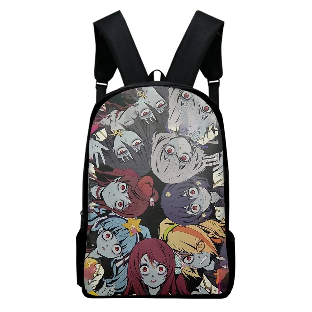 Hip Hop Youthful ZOMBIE LAND SAGA Student School Bags Notebook Backpacks 3D Printed Oxford Waterproof Boys/Girls Travel Bags