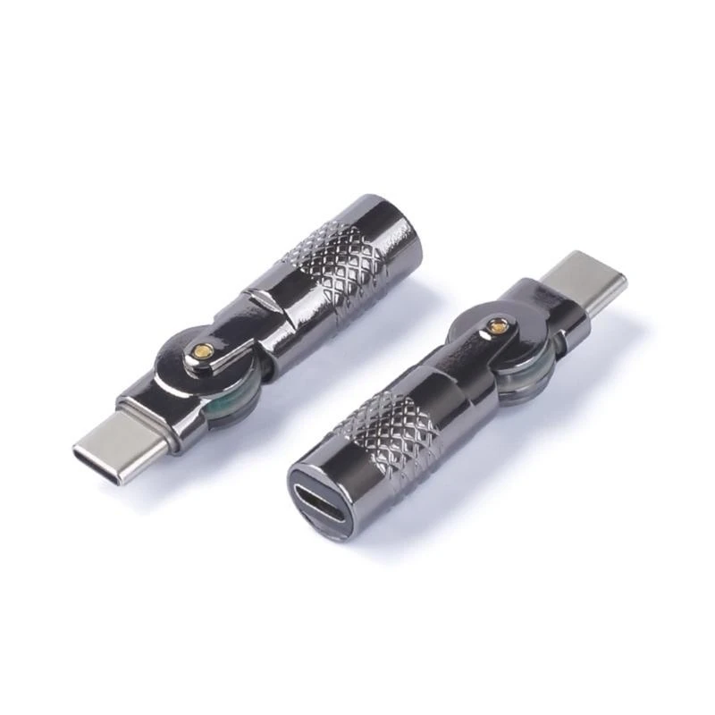 

Small USB To USB C Conveter 3A Fast Charging Small Size 90 Degree Rotates & Glows for Smartphone Charging while Playing