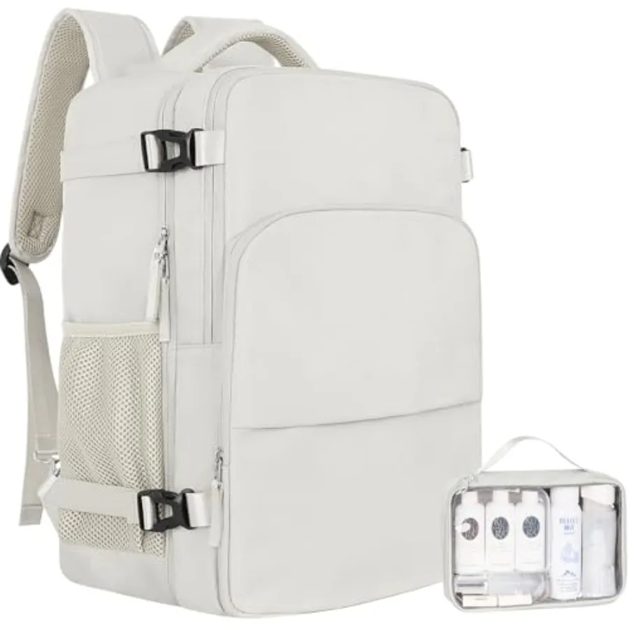 

Travel Backpack for Women, Carry On Backpack Flight Approved, Personal Item Travel Bag with USB Charging Port, Casual Daypack C