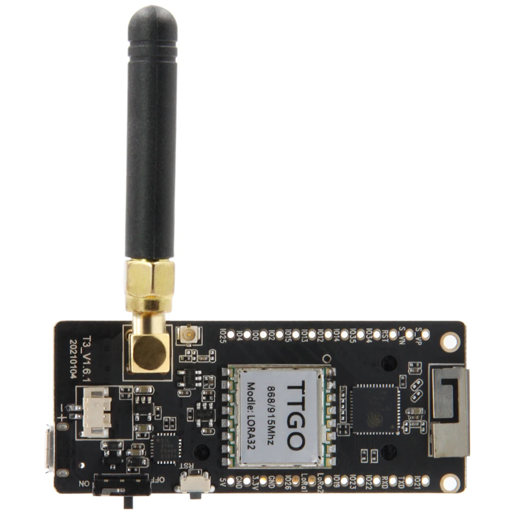 TTGO T3 LoRa32 V1.6.1 ESP32 LoRa SX1276/SX1278 Module 0.96 Inch OLED TF Card 433/868/915/923Mhz Wireless RF Modules