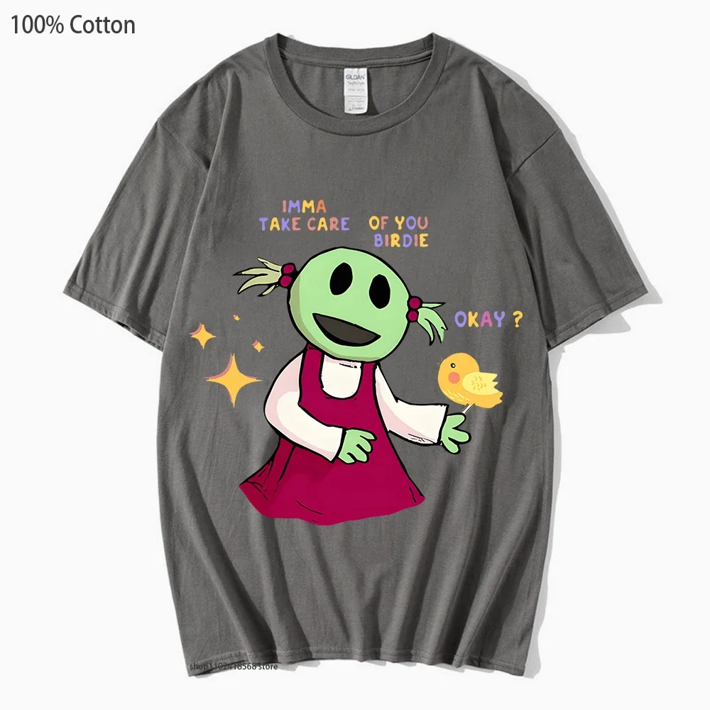 

Anime Nanalan Shirt Imma Take Care of You Birdie Tshirts Who's That Wonderful Girl Clothes Women Tops 100% Cotton Men Clothing