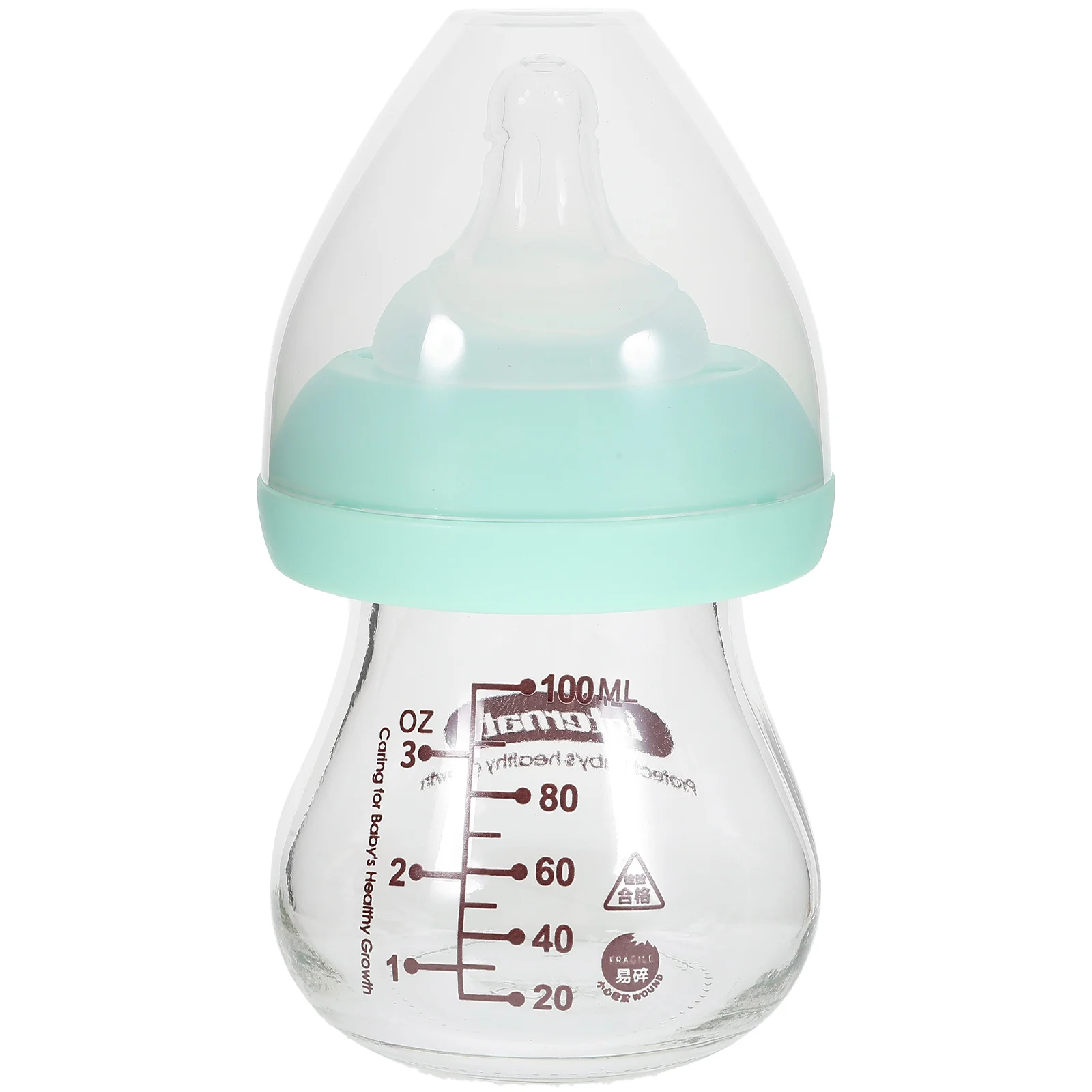 Baby Glass Feeding Bottle Pacifier Infant Bottles for Newborn Babies Breastfed Milk