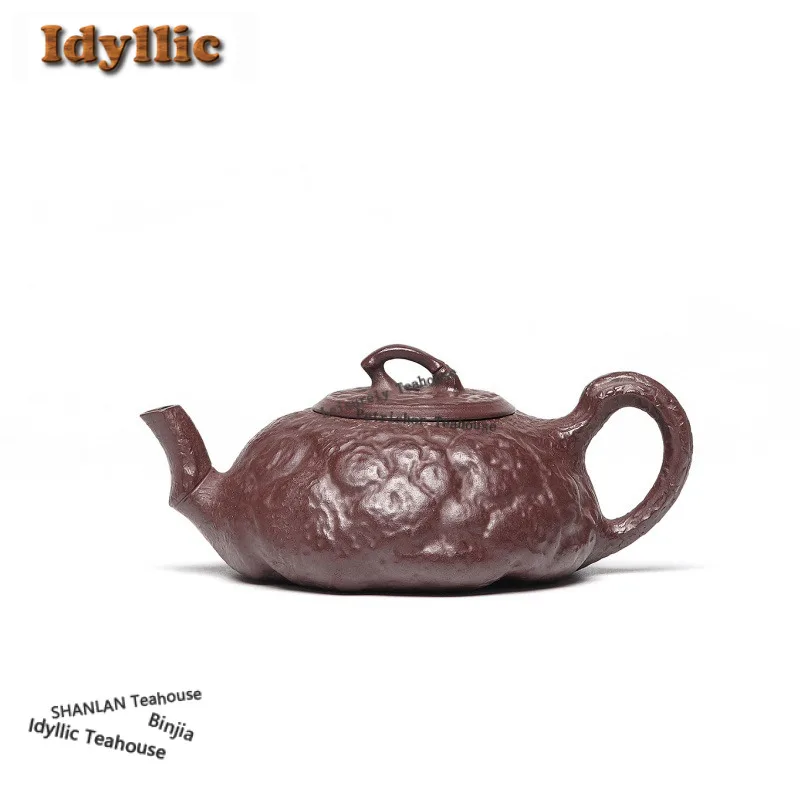 

150ml Ancient Yixing Purple Clay Teapots Handmade Gong Chun Pot Raw Ore Purple Mud Tea Infuser Kettle Zisha Tea Set Supplies