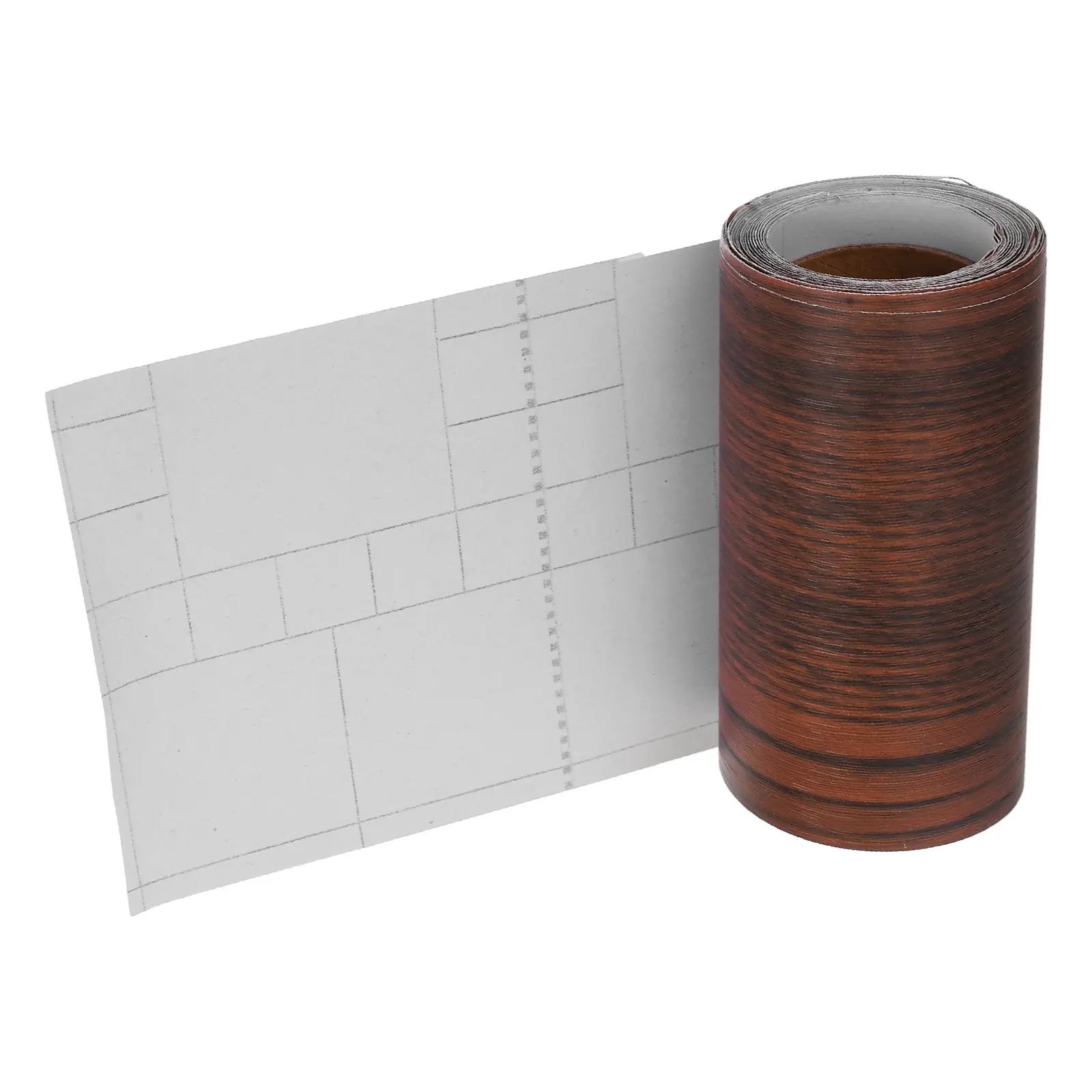 1 Roll Wood Grain Repair Tape PVC Self-Adhesive for Furniture Wall Floor Bathroom Mirror Skirting Board Decoration