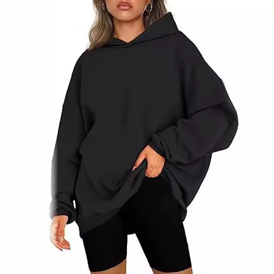 2023 Women's Hooded Pullover Oversized Loose Casual Plush Hoodie