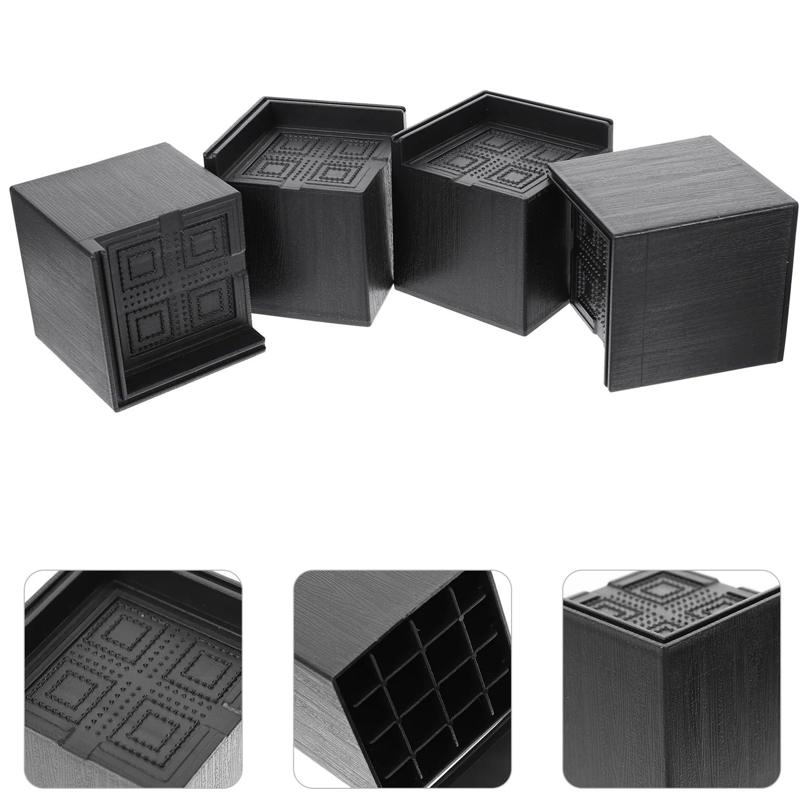 

4 Pcs Furniture Heightening Pads Legs Mattress for The Folding Adjustable Feet Riser Risers Small Raiser Bedstead Desk Foot
