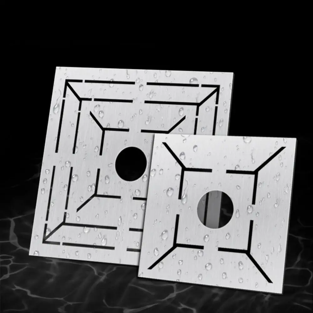 

Accurate Measurement Floor Drain Locator Anti-corrosion Stainless Steel Floor Drain Patterns Positioning Ruler Thick