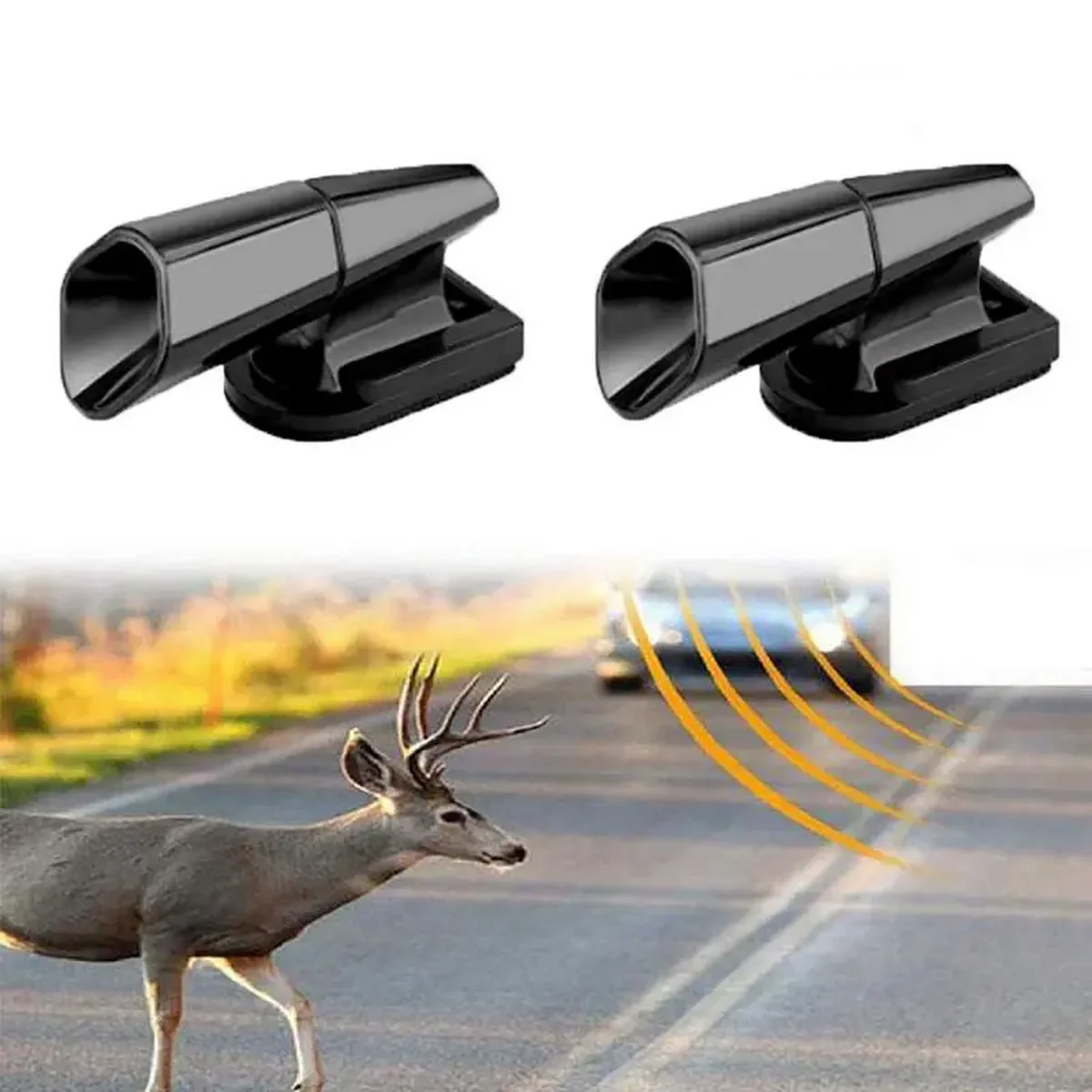 Ultrasonic Car Deer Whistle Animal Repeller Auto Safety Safe Front Car Grille Mount Animal Whistle Repeller Alert Repellent
