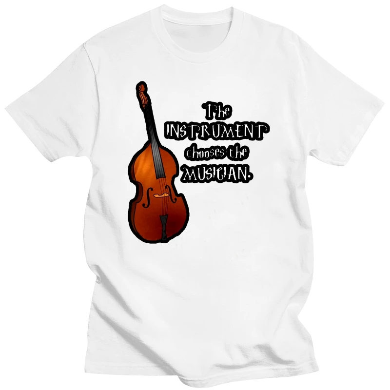 Men T Shirt Bass (Upright) The Instrument Chooses Women t-shirt