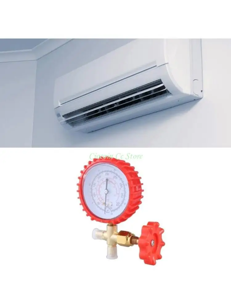 

X90F Aluminum Pressure Gauge Air Conditioner Charging Refrigerations Repair for R22