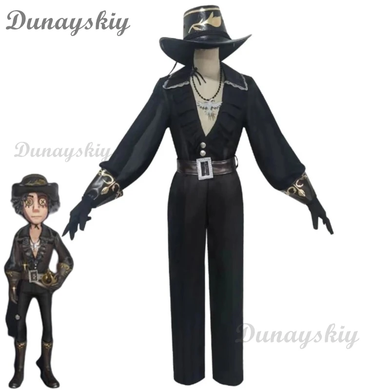 

Game Identity V Cosplay Costumes Survivor Prospector Norton Campbell Black Tulip Skin Cosplay Costume Uniforms Clothes Suits New