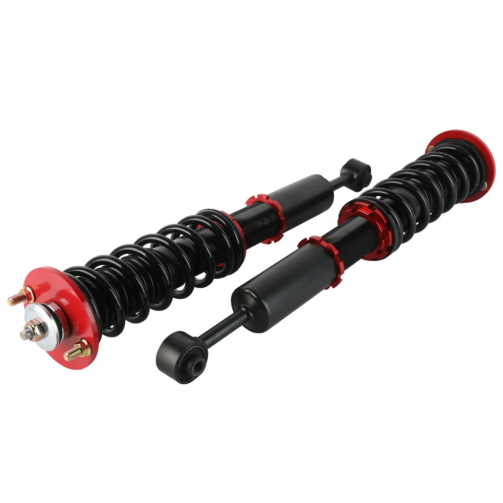 4x Coilover Strut Suspension Spring Shock for 03-07 Honda Accord and for  04-08  Acura TSX COV603-BK-RD