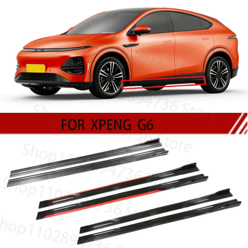 

FOR XPENG G6 2M Car Side Skirt Extension Plate Lip Separator Bumper 2.18M Racing Side Spoiler