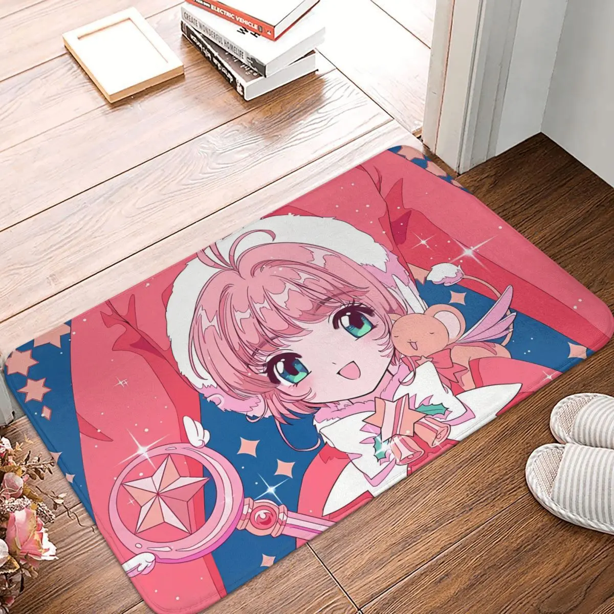 Cardcaptor Sakura Cartoon Anime Anti-Slip Doormat Living Room Mat A Magical Night Hallway Carpet Welcome Rug Home Decor