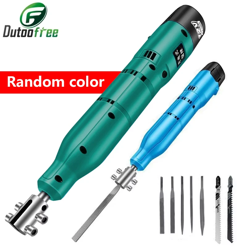 12V Electric File Reciprocating Metal Polishing Tool Rubbing Iron Wrong Cutting Machine Stabbing Knife Steel File Woodworking