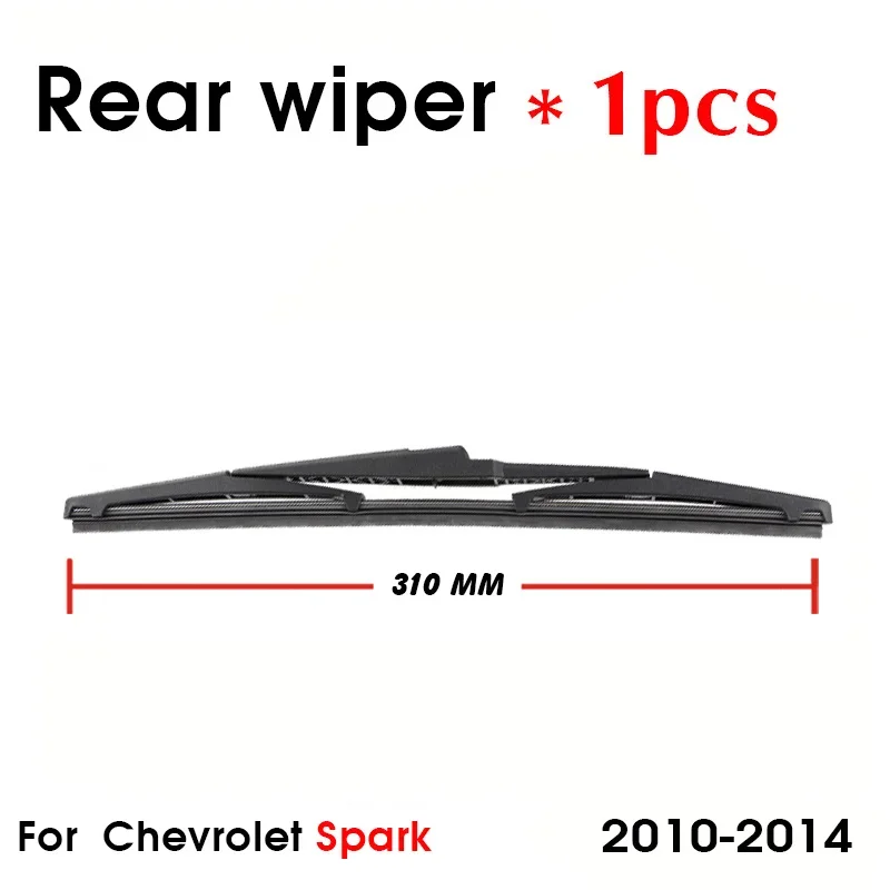 Car Wiper Blade For Chevrolet Spark 2010-201 Rear Back Windshield Windscreen Rear Wiper 350mm+Arm 305mm Car Accessories