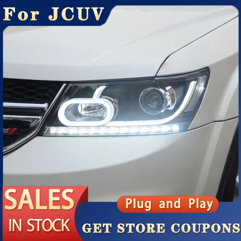 

Автомобильные фары для Dodge Journey JCUV светодиодные фары 2009-2017 Journey JCUV передняя лампа Drl проектор Объектив Автомобильные аксессуары