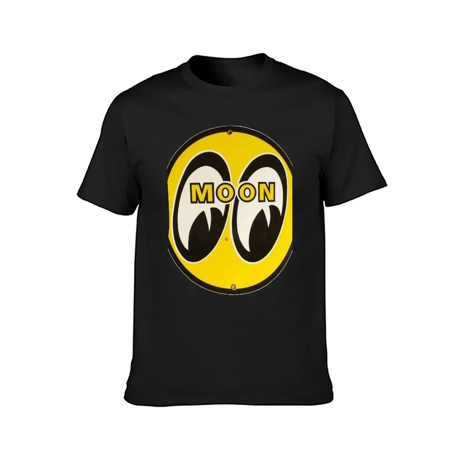 Moon eyes Luna equipped with the classic logo T-Shirt customs design your own korean fashion heavyweight t shirts for men