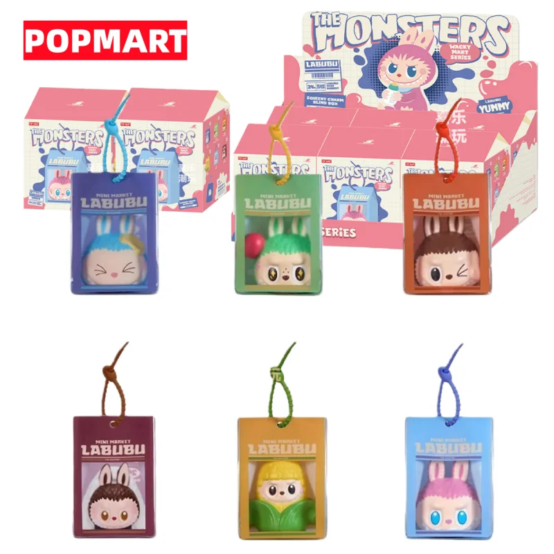 

Оригинальная серия Popmart The Monsters Labubu Wacky Mart, модная слепая коробка, подвеска для снятия стресса, модная игрушка-сюрприз Labubu