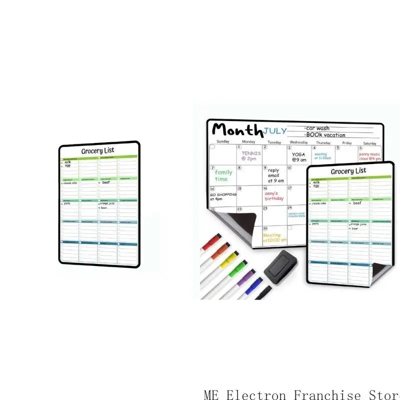 T5EA PARA MAGNÉTICA Monthboard Monthly & Weekly Calendar Whipboard para refrigeradores