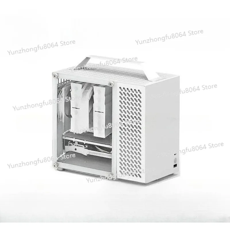

Computer Sfx Power Supply Mini Small All Aluminum Chassis U35 Chassis ITX Portable Side Transparent Desktop