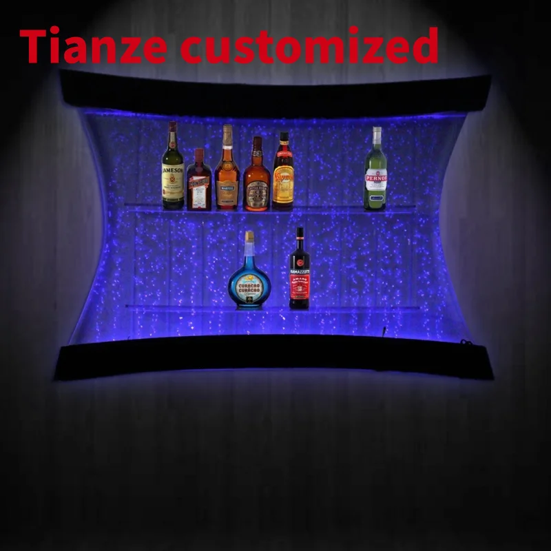 (customized)16 colors change LED bubble wall mounted wine bar wall decoration