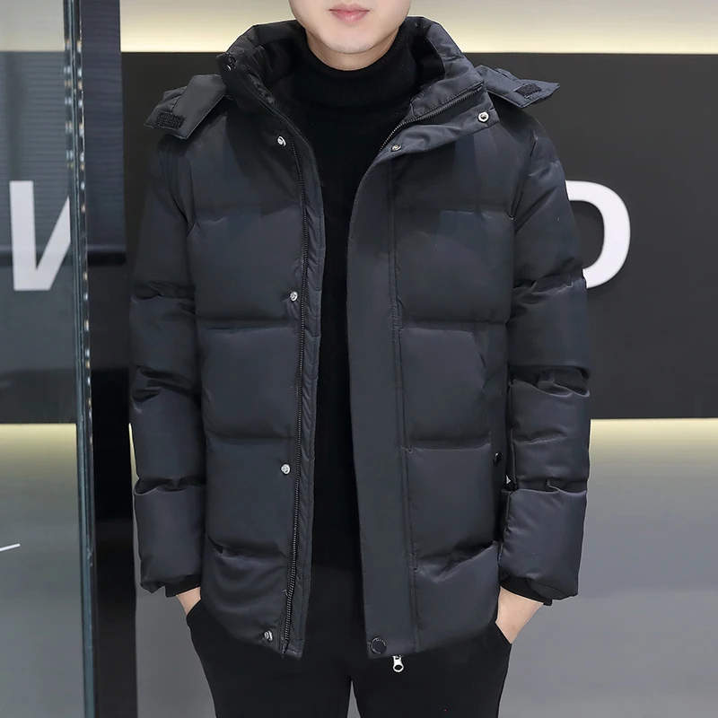 

Повседневная теплая ветровка на утином пуху, Осень-зима 2024, мужские легкие пуховики, Тренч, верхняя одежда, однотонные пуховики, пальто