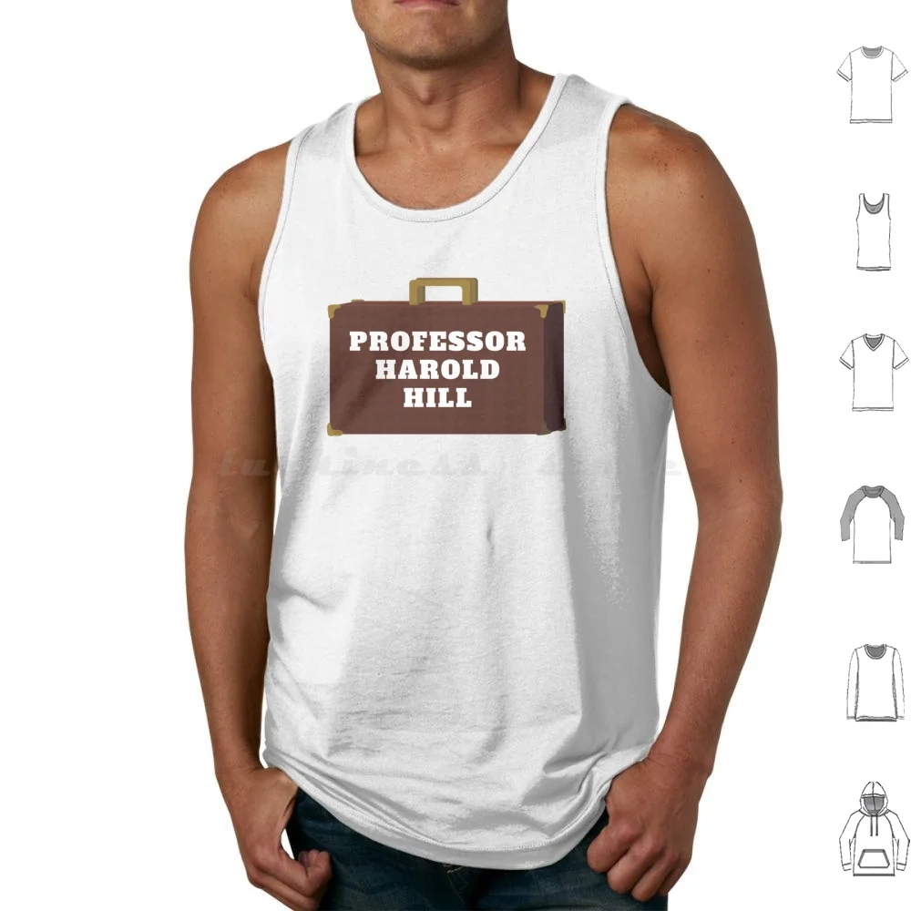Harold Hill maleta camisetas sin mangas estampado algodón música hombre Harold Hill Robert Preston Hugh Jackman Musical Broadway Musical