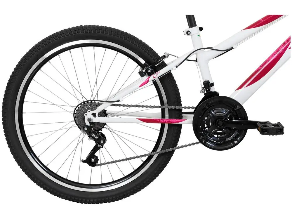 Children's Bicycle Aro 24 "Caloi Ceci Branca 21 Marches