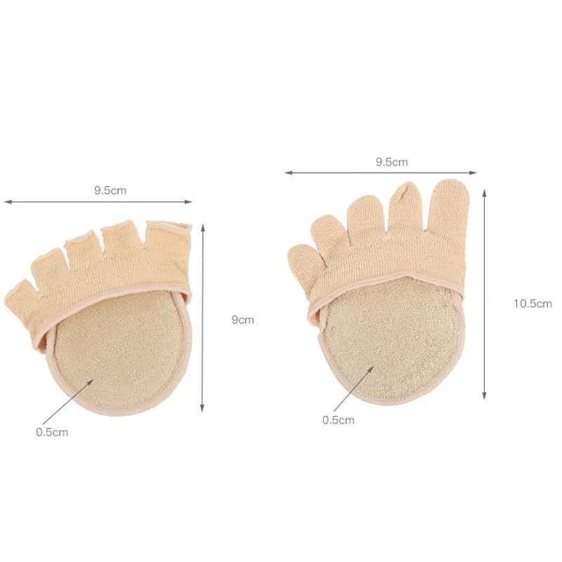 Separator palców stopy do pielęgnacji stóp skarpetki do Pedicure podkładki przodostopia osłona na palec u nogi ortopedycznych ulg w bawełniane