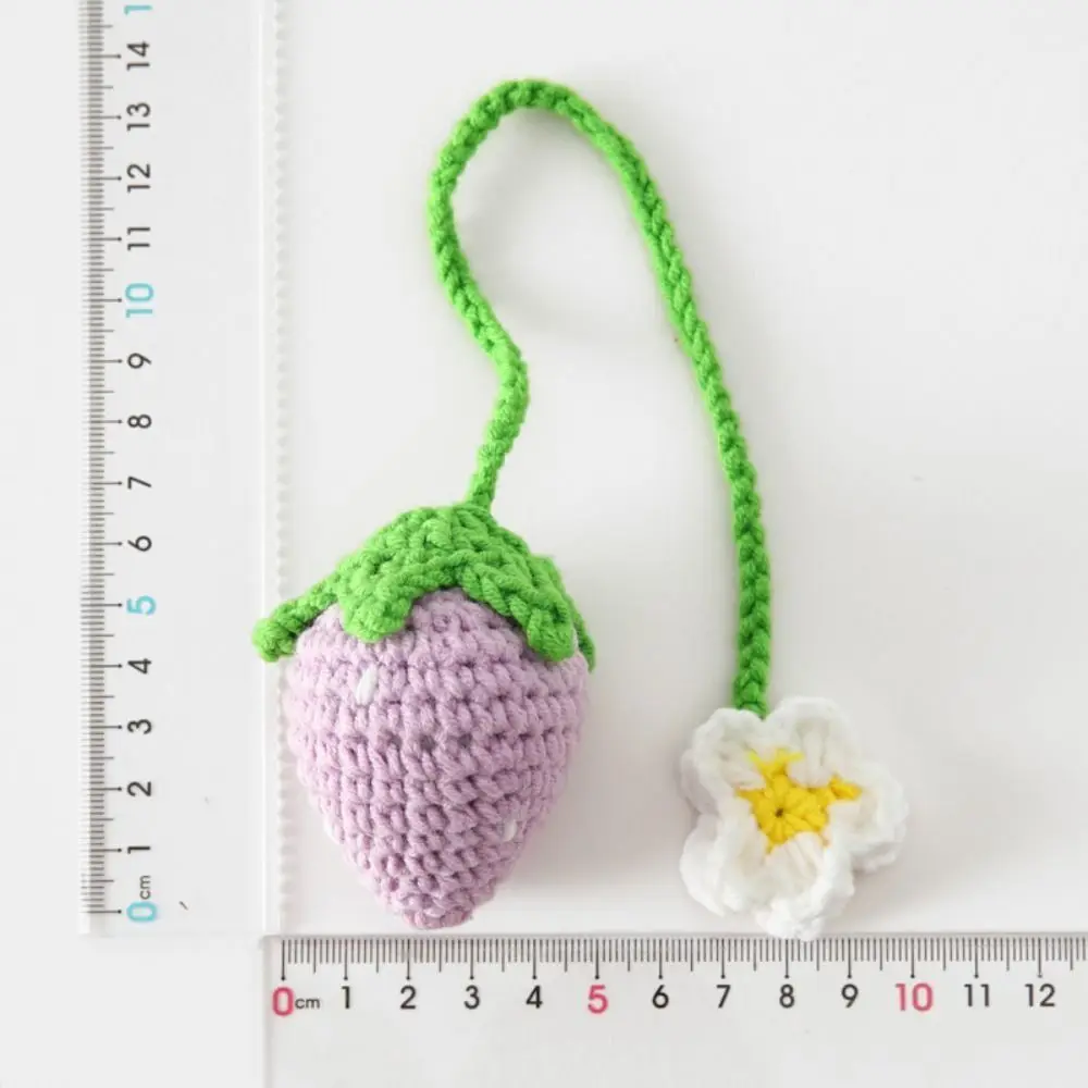 Creative Handmade Knitted Bookmark Daisy Flower Belt Floral Pendants Unique Page Marker Crochet Book Marker Girls