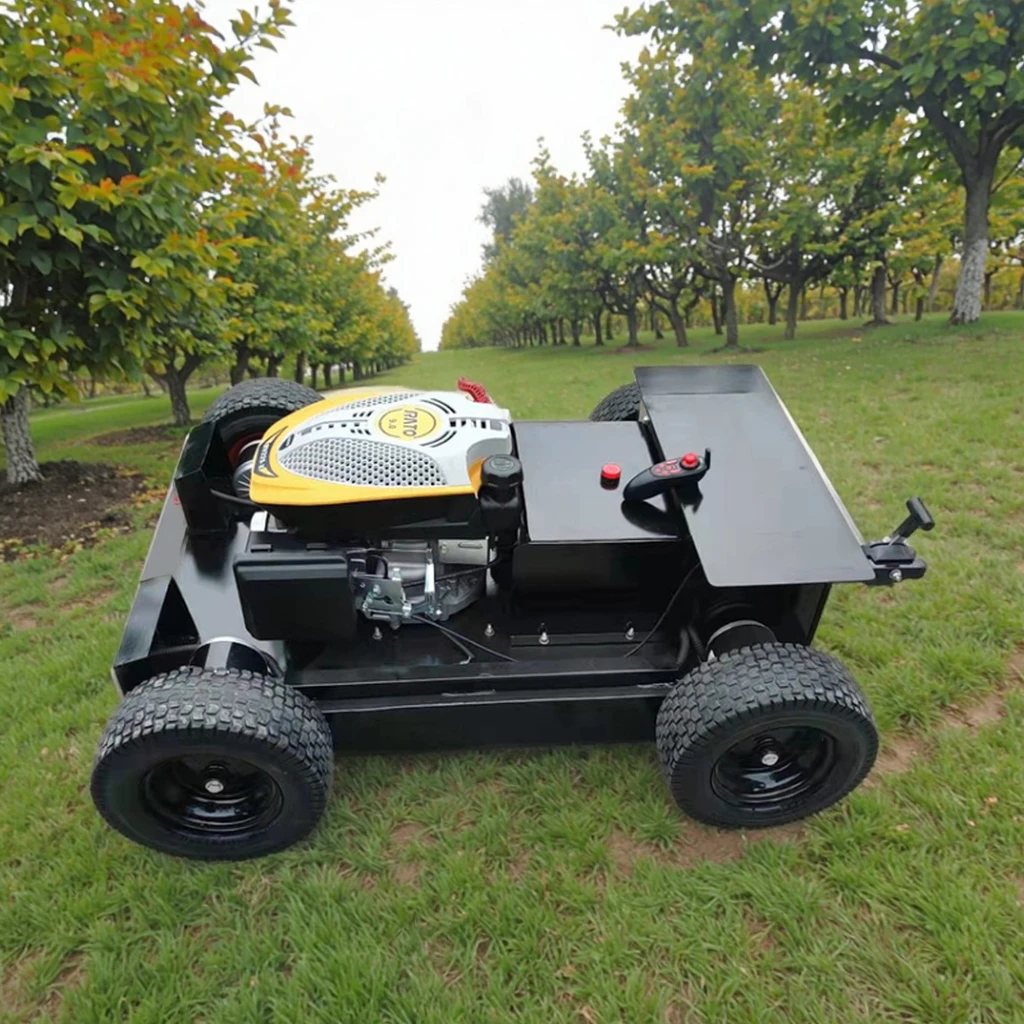 

Small 2-Stroke 173cc Multi-Functional Lawn Mower Intelligent Remote Control for Garden Slope Digging Orchard Grass Breaking for