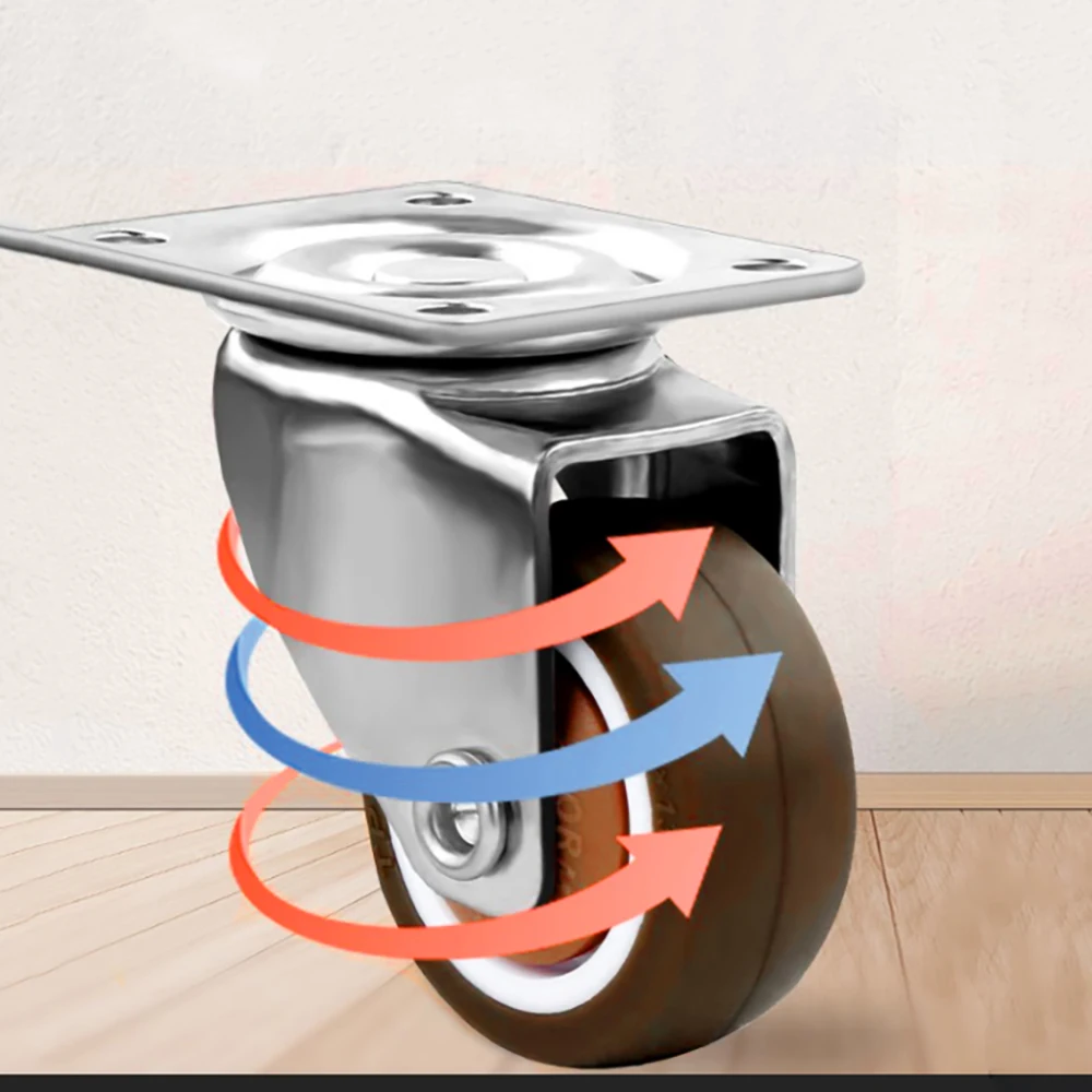 

4 шт., 2,5/3/4 дюйма, мебельные колеса, ультра тихие поворотные колеса, универсальные вращающиеся колеса для дивана, колеса для стола, стула, аксессуары