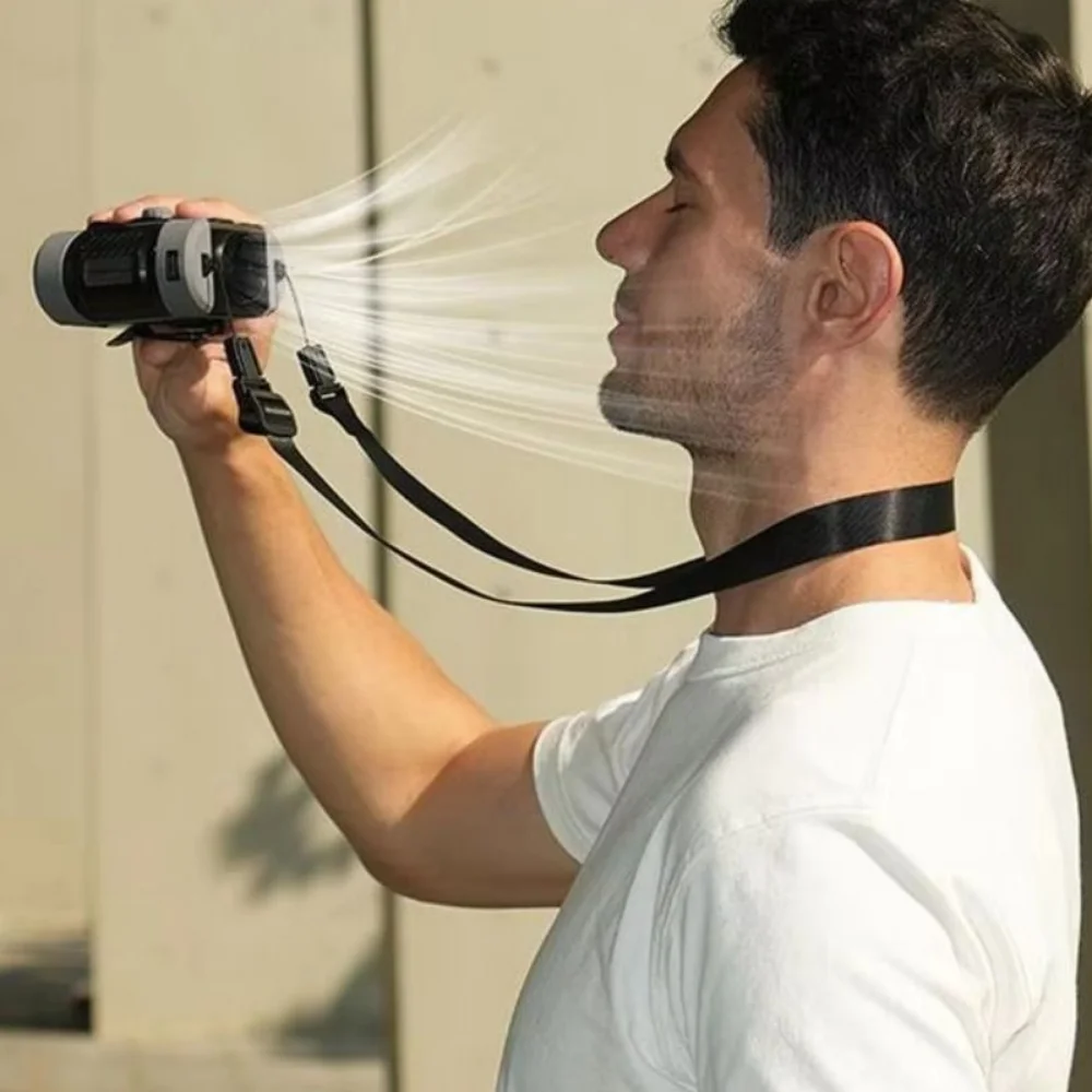 

High-Speed Waist Mounted Fan 8000mAh 100-Speed Adjustable Hanging Neck Fan USB Rechargeable Refrigeration Personal Cooling Fan