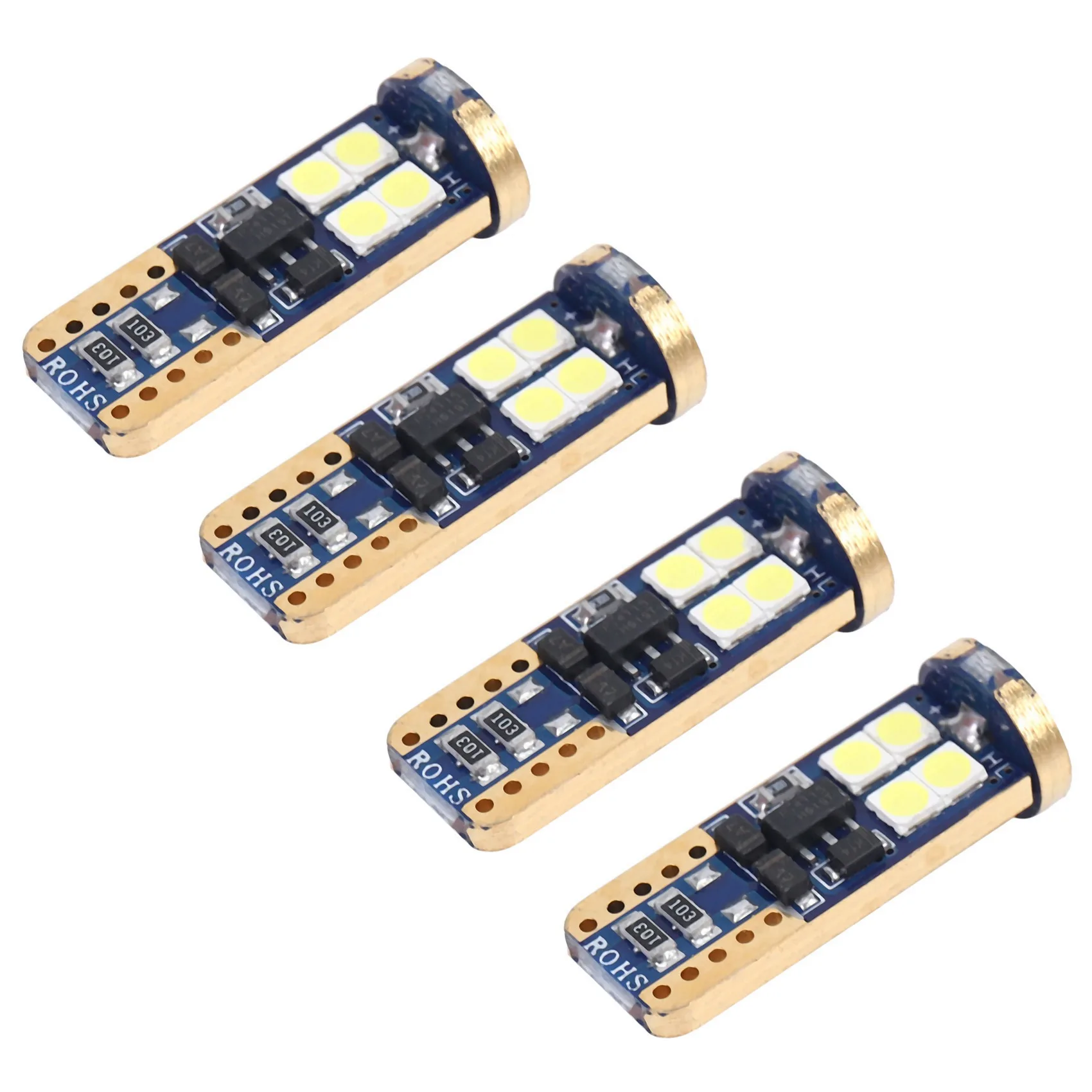 M49K-T10 168 LED Car Bulb 12Pcs 194 W5W 12-Smd 3030 Chipset LED Bulbs Canbus For Car Interior Dome Map Cb T10-12Smd-3030