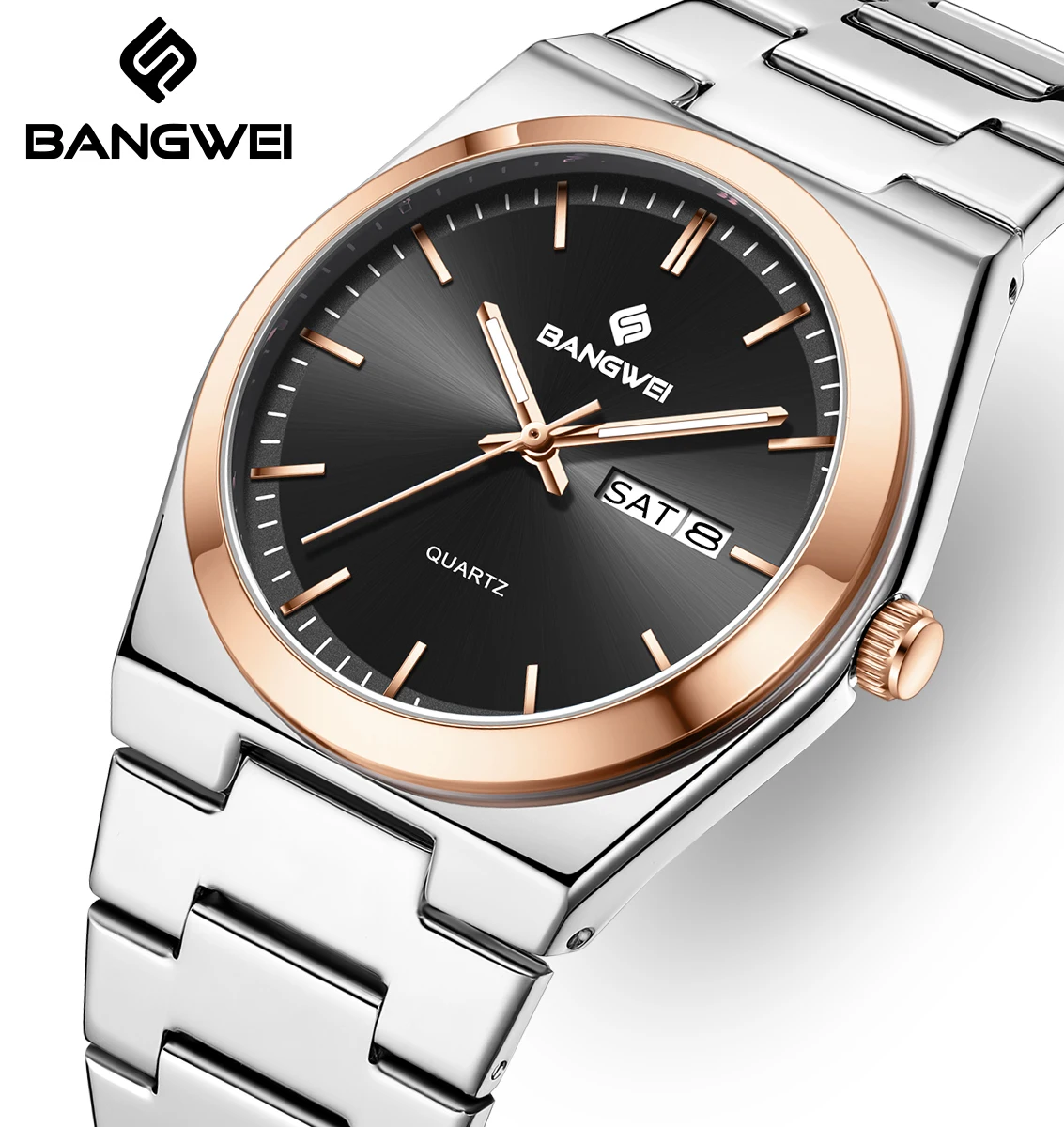 

Часы BANGWEI для женщин, элегантные деловые часы, женские брендовые женские часы, модный подарок, женские кварцевые наручные часы montre femme