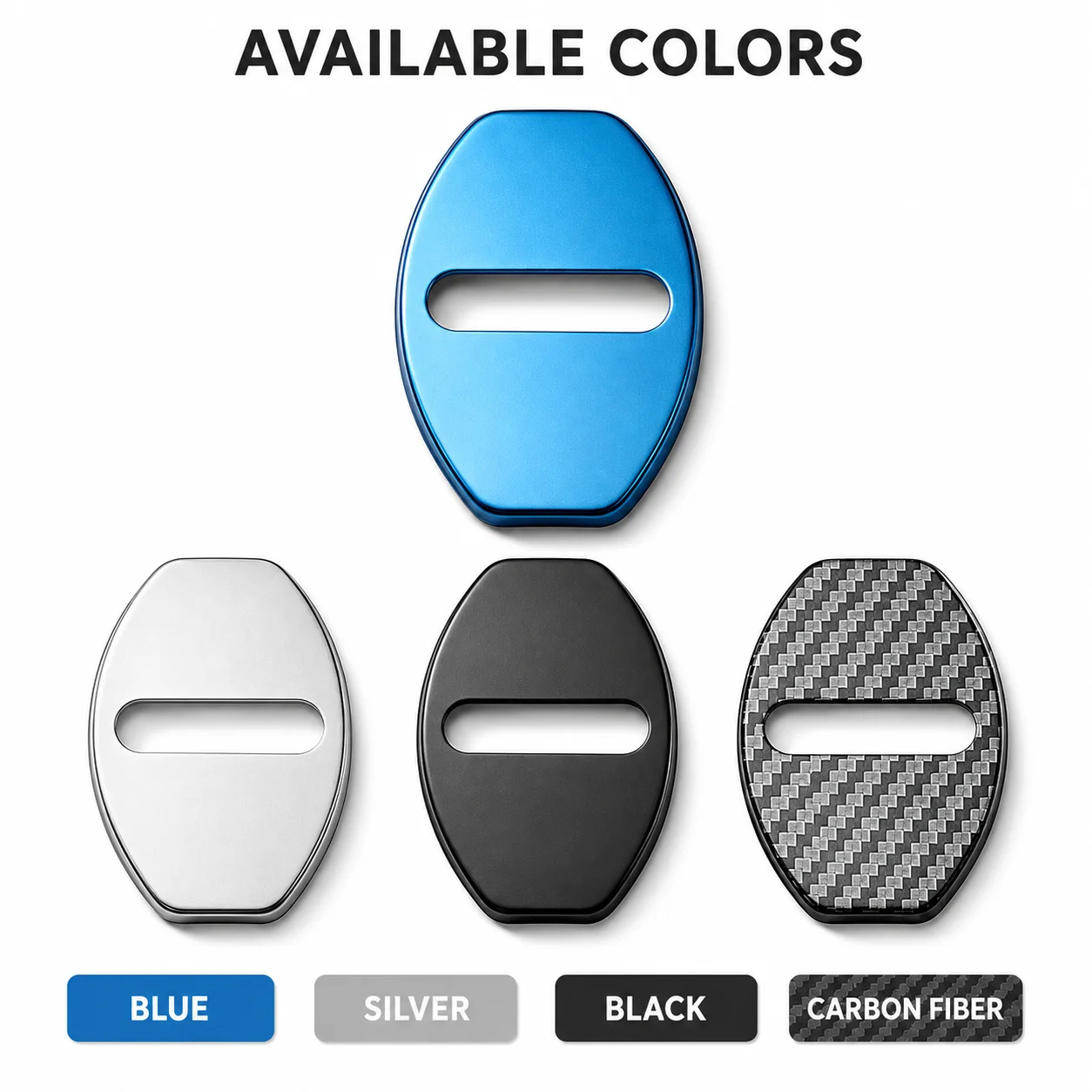 4Pcs Car Door Lock Protective Cover Stickers for Audi Sline RS3 RS5 RS6 RS7 S3 S4 S5 S6 S7 A4L A3 A4 A5 A6 A7 TT Q2 Q5 B9 B5