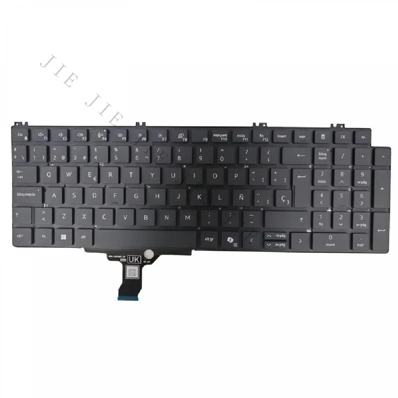SA+Spanish Layout Backlit Laptop Keyboard Replacement for Dell Pro 16 Plus PB16250 PB16255 P135F 2024 Notebook