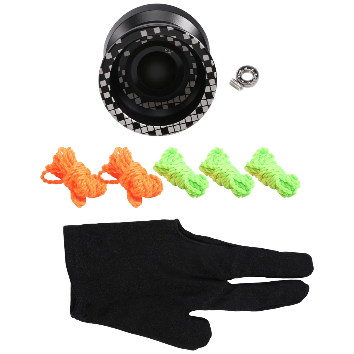 Unresponsive LIGHT CHASER X3 Competitive Yo-Yo,Alloy Yoyo for Beginners,and Practise Tricks with Glove and Strings