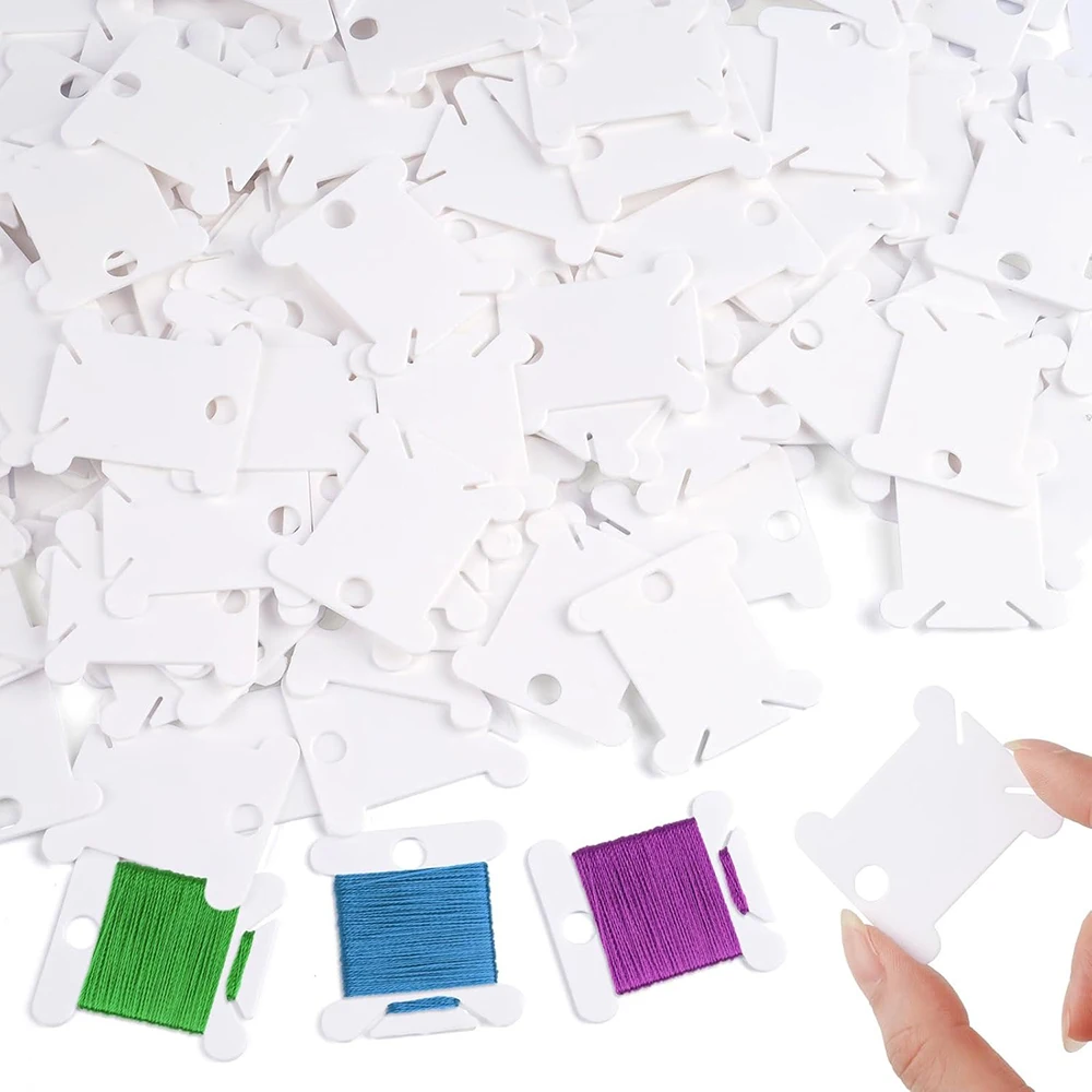 

Embroidery Floss Bobbins Plastic Embroidery Floss Organizer Sewing Machine Bobbin Thread Holder Sewing Storage for Needlework