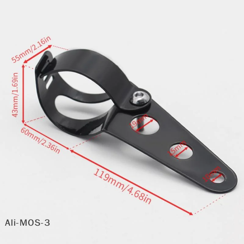 

【S】Universal 5.75" 7" Motorcycle Headlight Mount Bracket Fork Ear Chopper Headlamp Holder Clamp Adjustable Motor Fork Mount