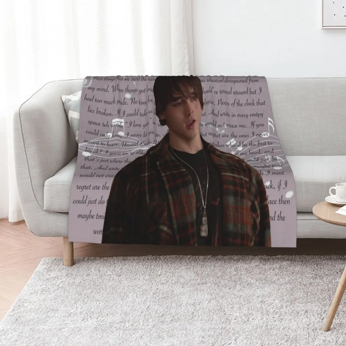 Unsaid Emily Lyrics Throw Blanket Blankets For Baby For Sofa Thin Luxury Designer Thins Baby Plaid on the sofa Blankets